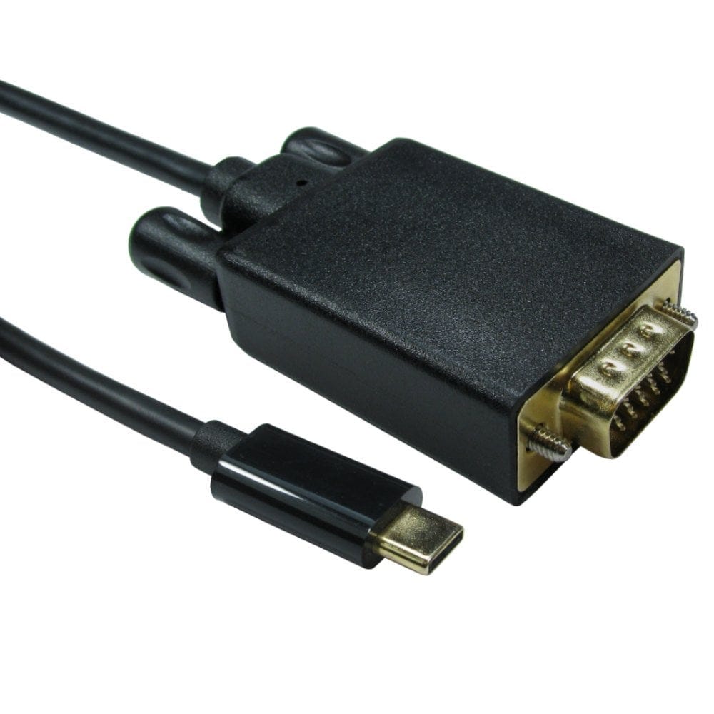 USB C to VGA Cable 2m 1080p 60Hz Support