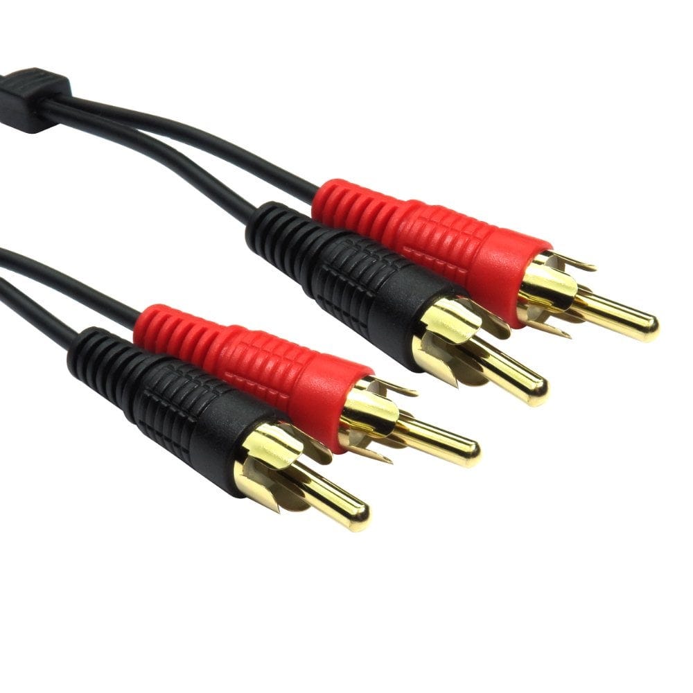 20m 2x Phono to 2x Phono Cable, Gold Plated