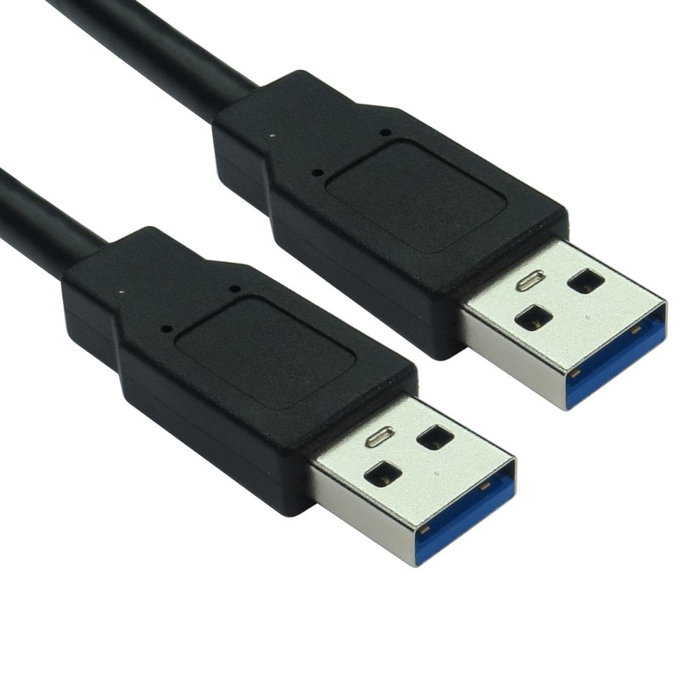 1m USB 3.0 A Male to Male Cable Black