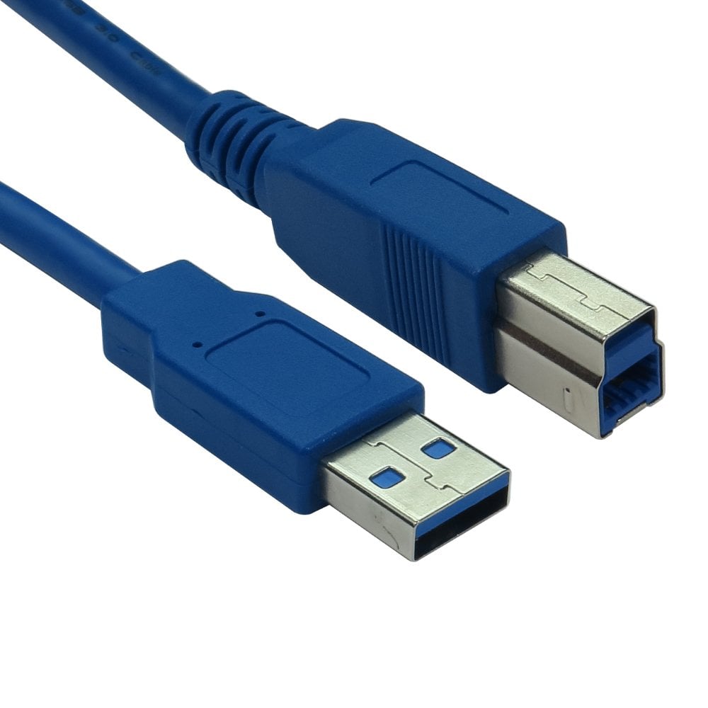 2m USB 3.0 Data Cable A To B Blue