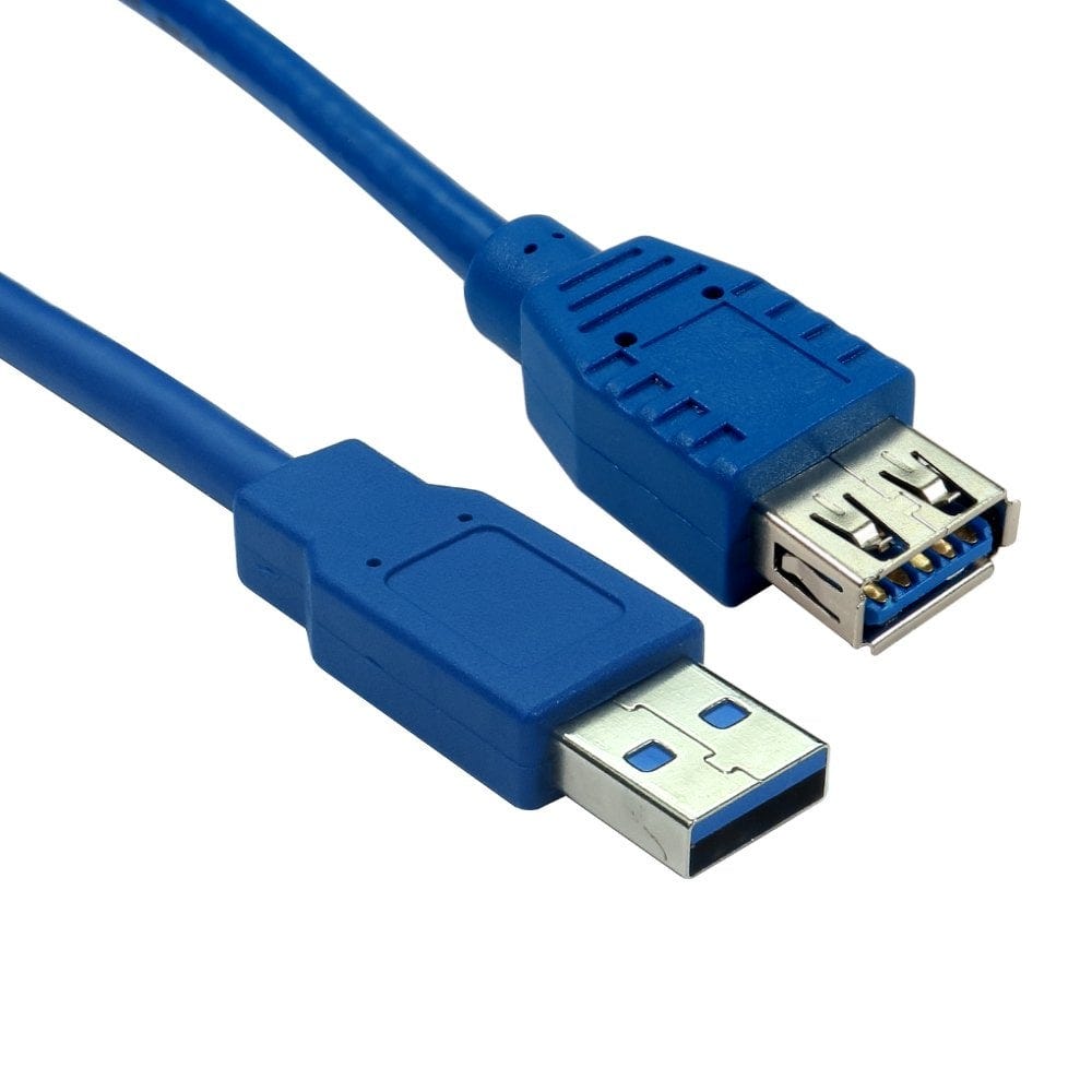 3m USB 3.0 A M A F Blue Extension Cable