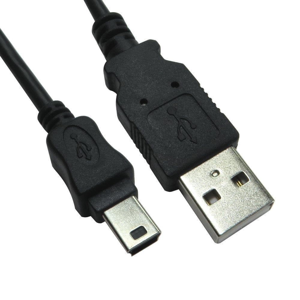 2m USB 2.0 Mini Data Cable Black