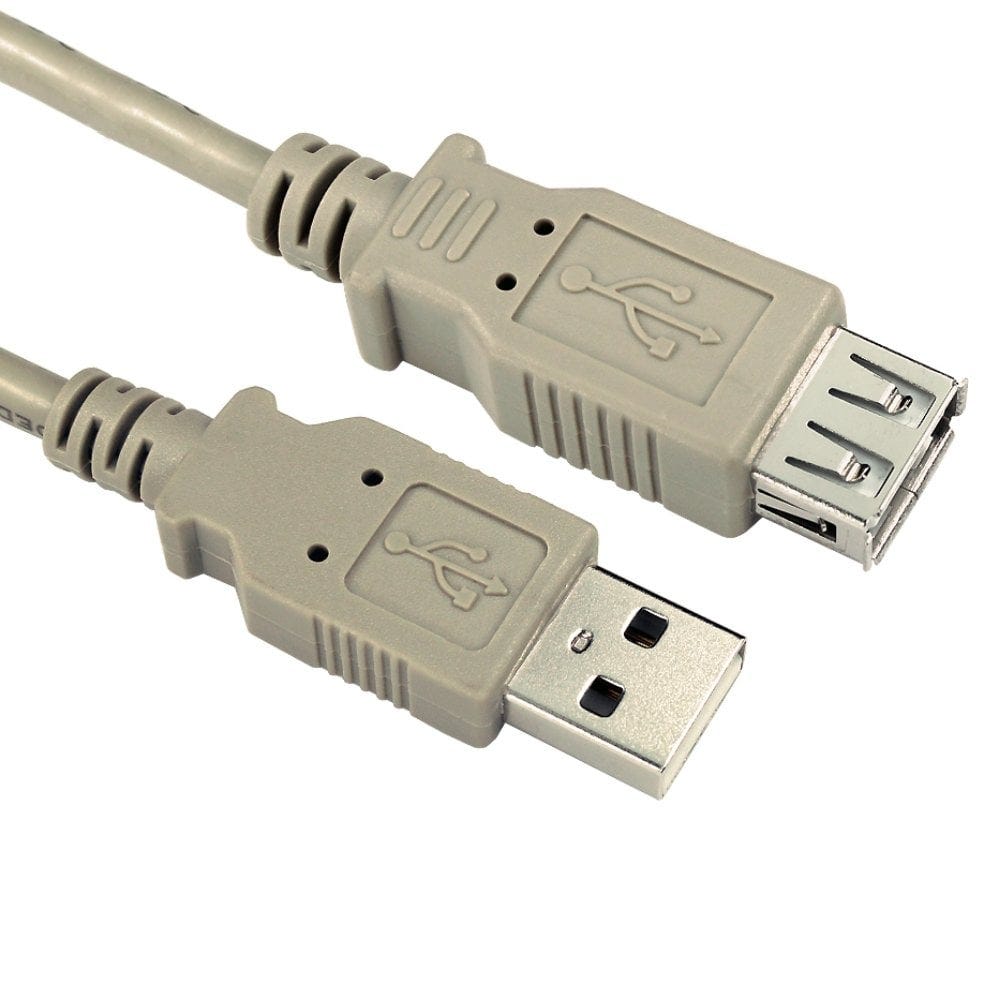 0.25m USB 2.0 Extension Cable, Shielded