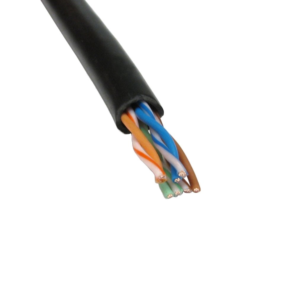 305m CAT5e Network Cable Black Pure Copper