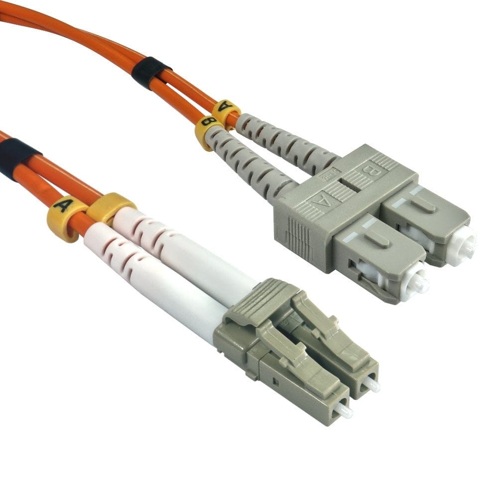 3m OM2 Fibre Optic Cable LC-SC orange 50/125