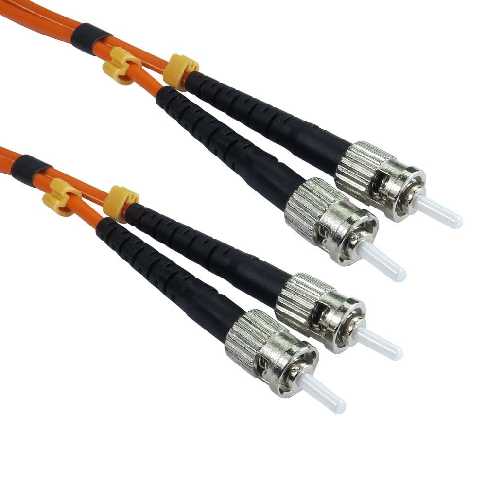10m OM2 Fibre Optic Cable ST-ST orange 50/125