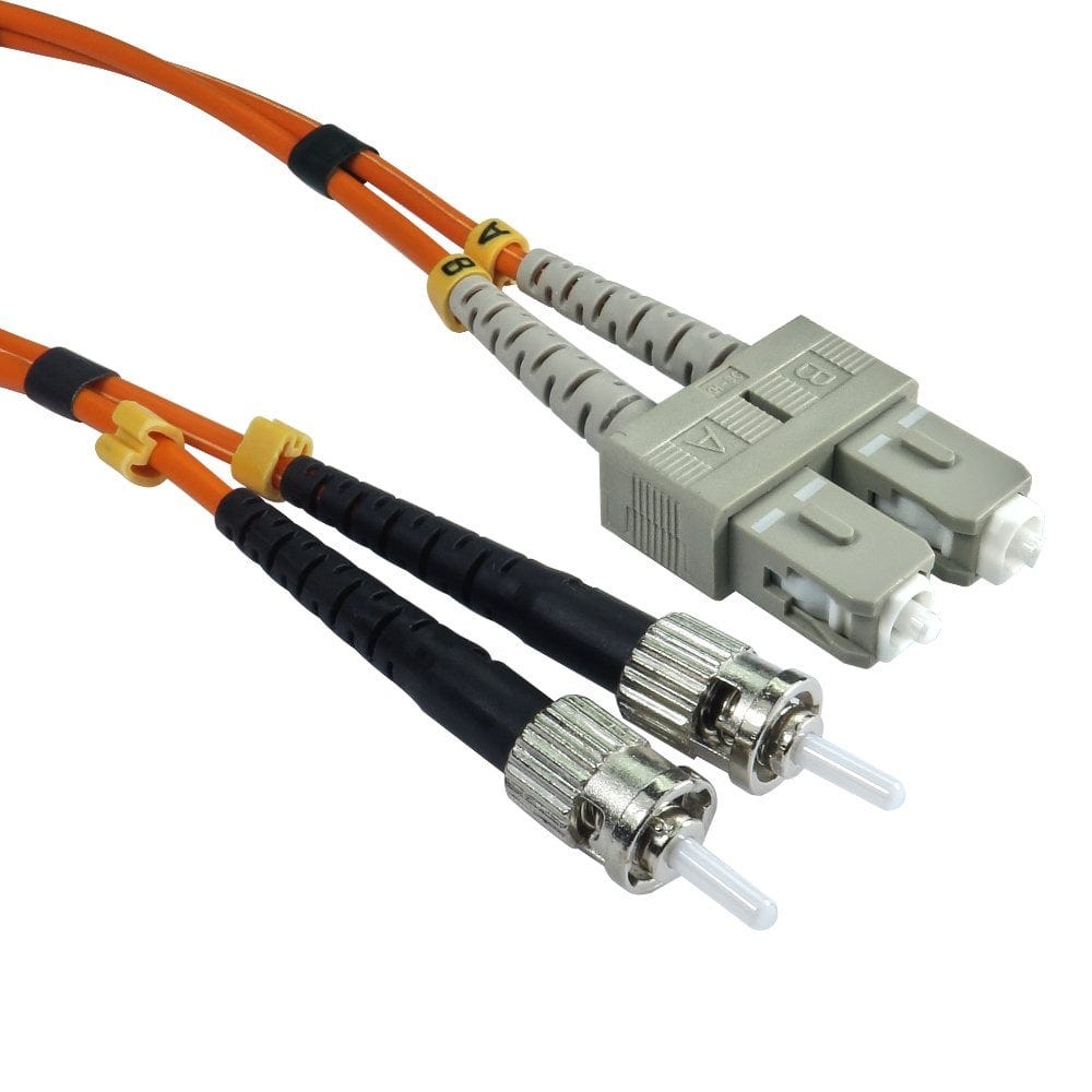 3m OM2 Fibre Optic Cable ST-SC orange 50/125