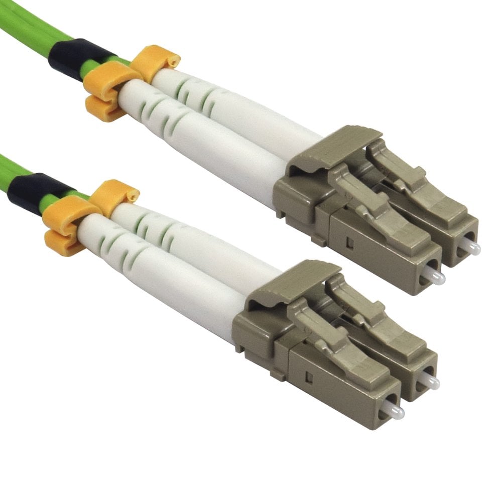 1m OM5 LC LC Fibre Optic Network Cable 50/125 Lime Green
