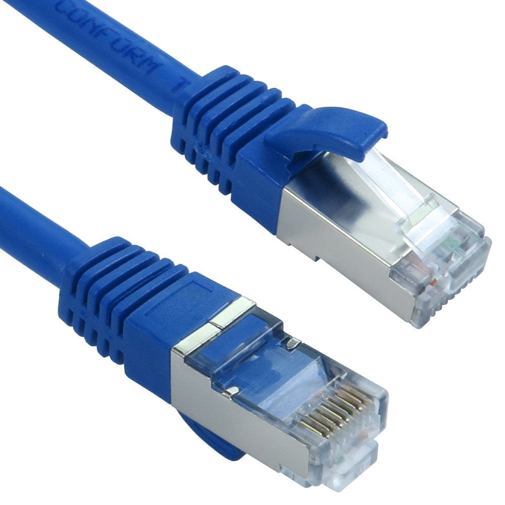 CAT8 Network Cable 10m Blue, Low Smoke 40Gbps CAT8.1