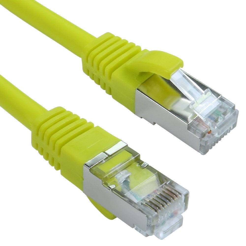 10m CAT8.1 Ethernet Cable Yellow LSZH 40Gbps
