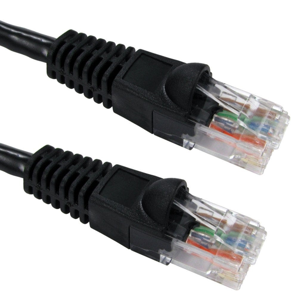 2m Snagless CAT6 Patch Cable Black 24 AWG