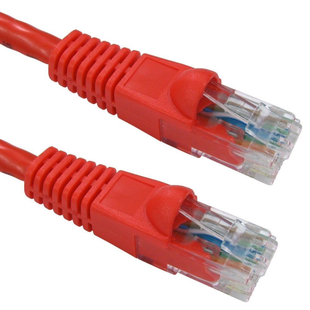 2m Snagless CAT6 Patch Cable Red 24 AWG