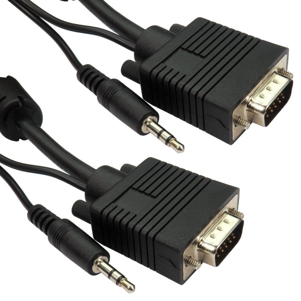 15m VGA plus Audio Cable HD15 3.5mm