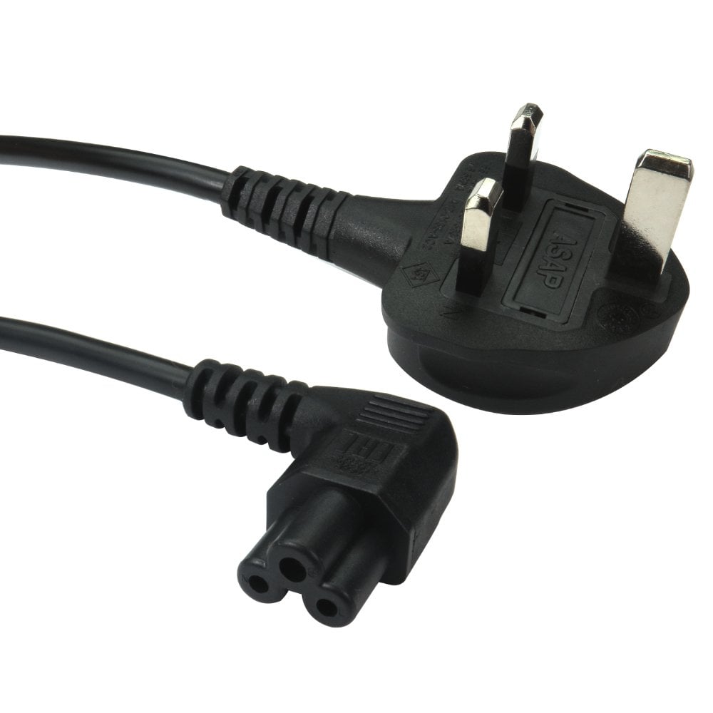 Right Angle Cloverleaf Power Cable 1.8m C5 90 Degree LG TV