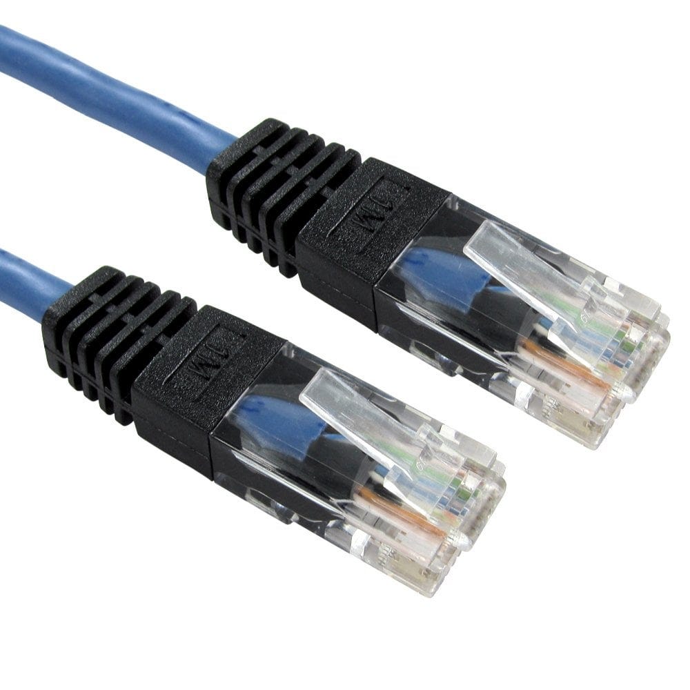 10m CAT5e Crossover Patch Cable, Blue