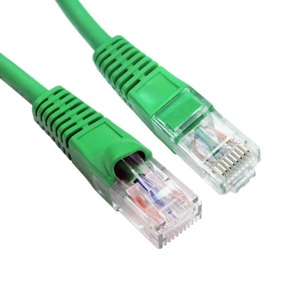 0.5m LSZH Snagless CAT6 Patch Cable Green 24 AWG