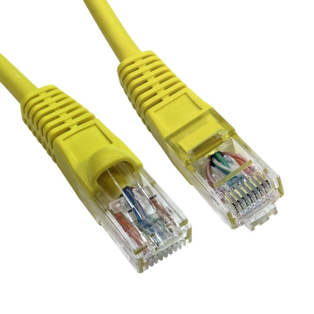 0.5m LSZH Snagless CAT6 Patch Cable Yellow 24 AWG
