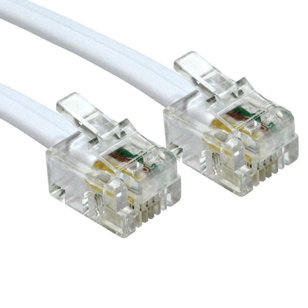 7.5m RJ11 to RJ11 Modem Cable 6P4C