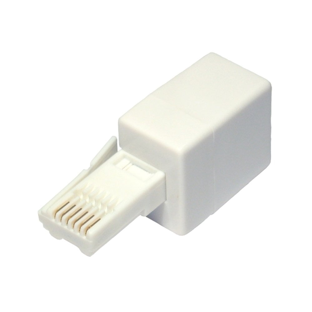BT Plug to RJ11 Socket Crossover Adapter