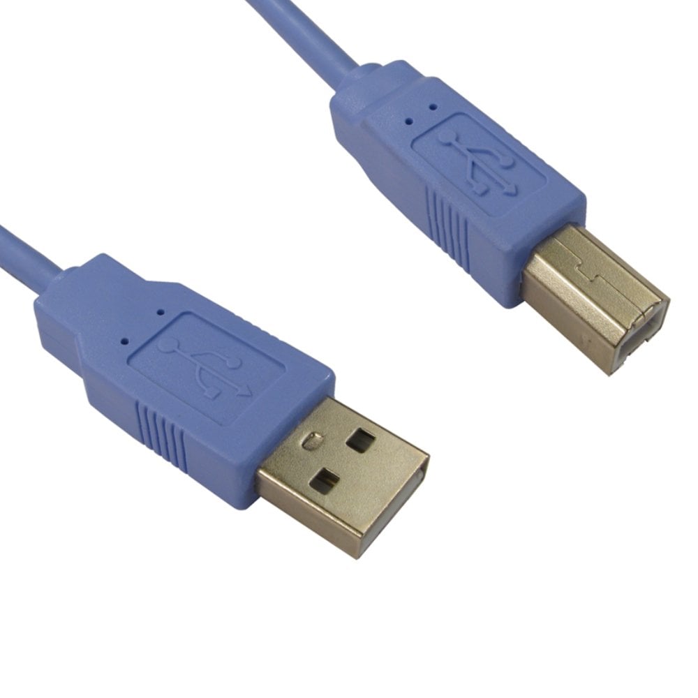1.8m Blue USB Cable USB A to B