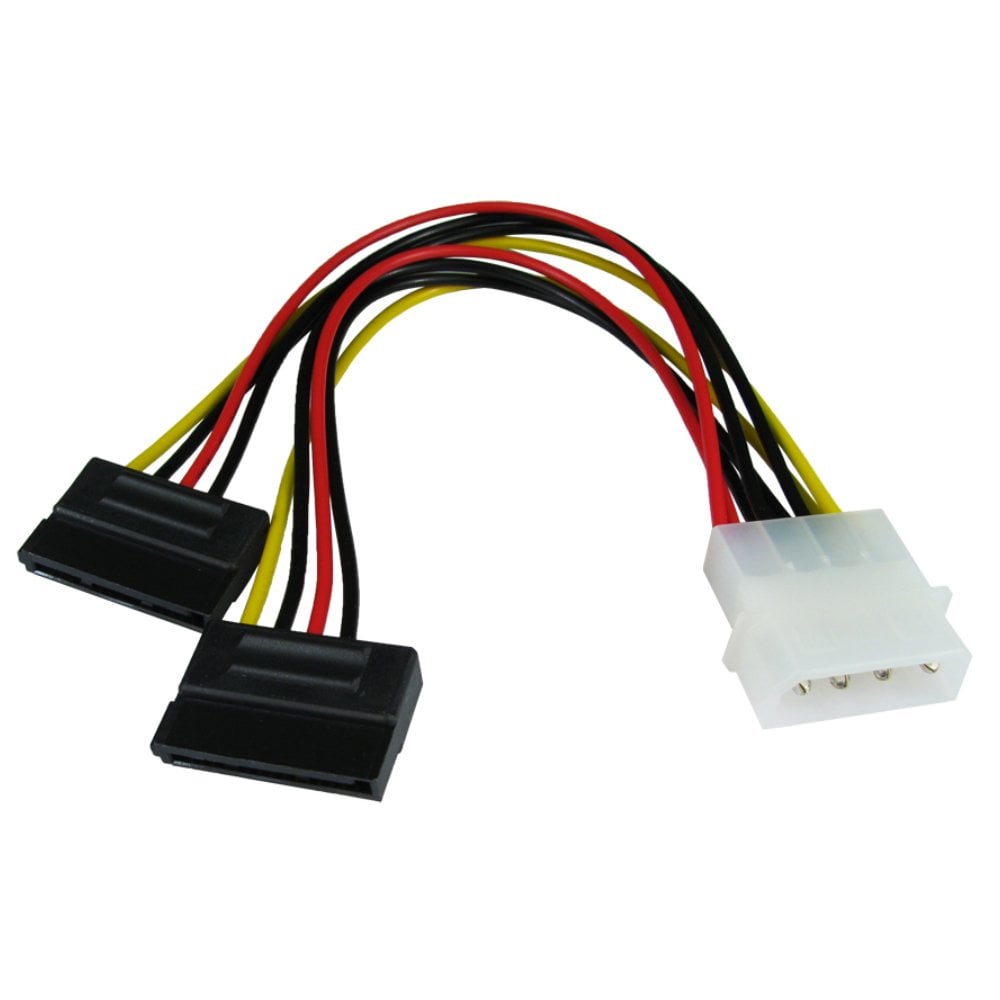 17cm 4-Pin 5.25molex To 2x SATA Power