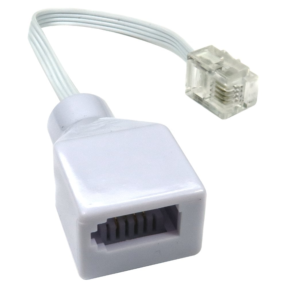 RJ11 Plug to BT Socket Adapter