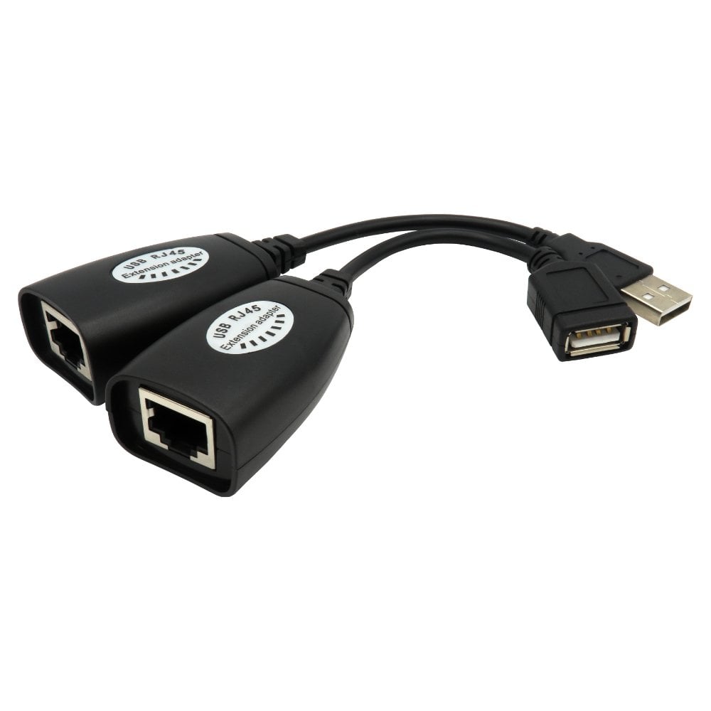 USB Over Ethernet Cable, CAT5e / CAT6 USB Booster