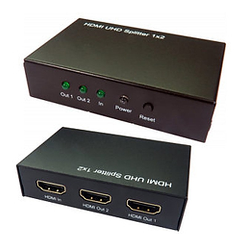 2 Way HDMI Splitter HDMI 2.0 4k 60Hz