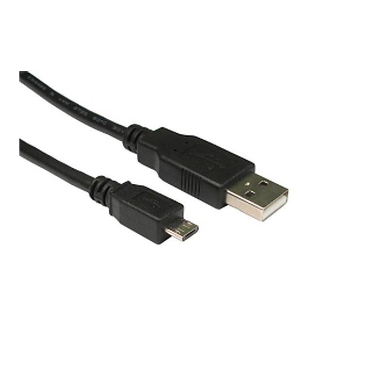 1.8m USB 2.0 Micro B cable, Black