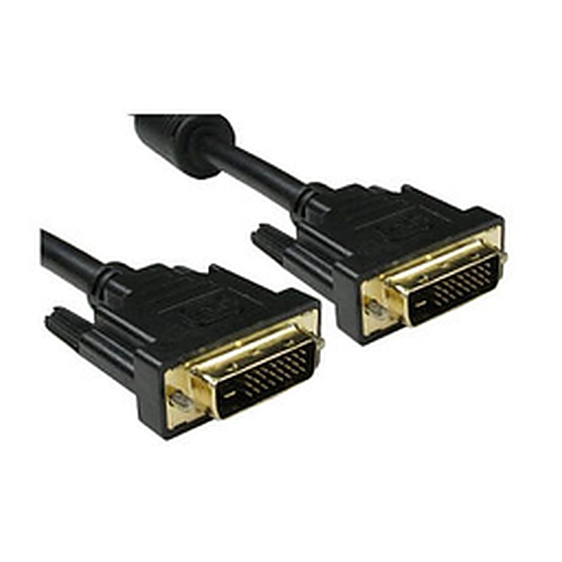 Dual Link DVI Cable 2m, DVI-D, Gold plated, 2m