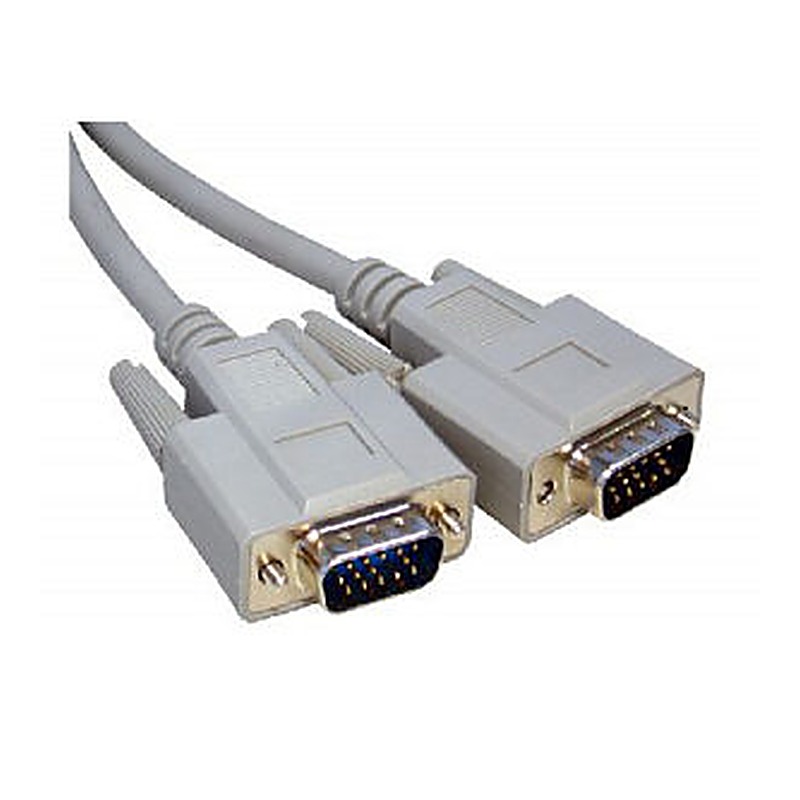 5m Grey VGA HD15 Male to HD15 Male cable