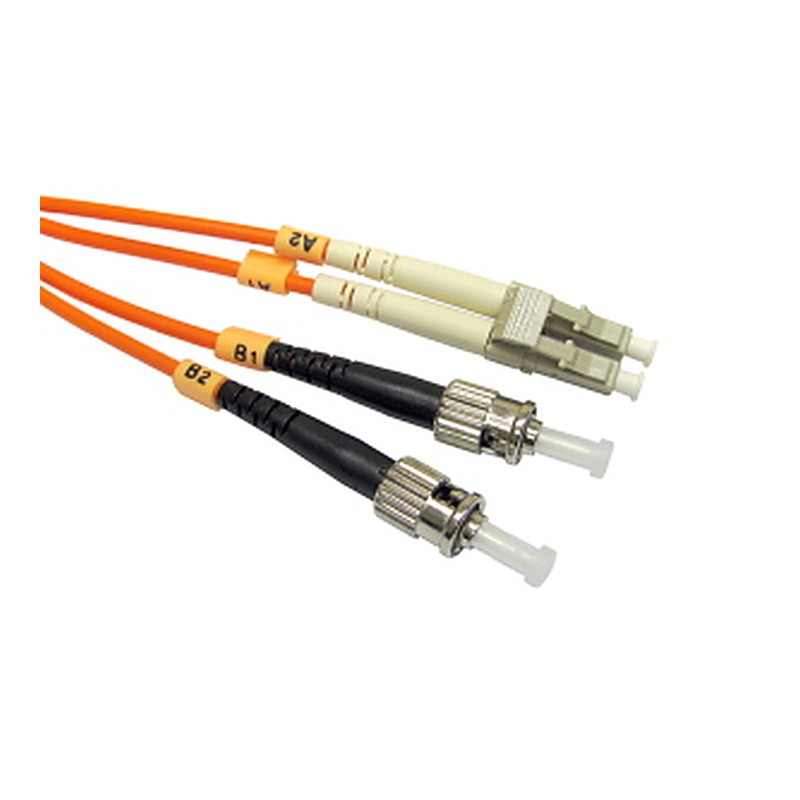 15m OM2 Fibre Optic Cable LC-ST orange 50/125