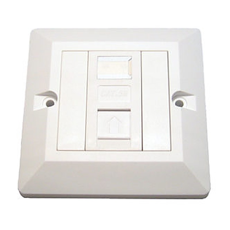 CAT6 Single Port Faceplate Module and Blanks