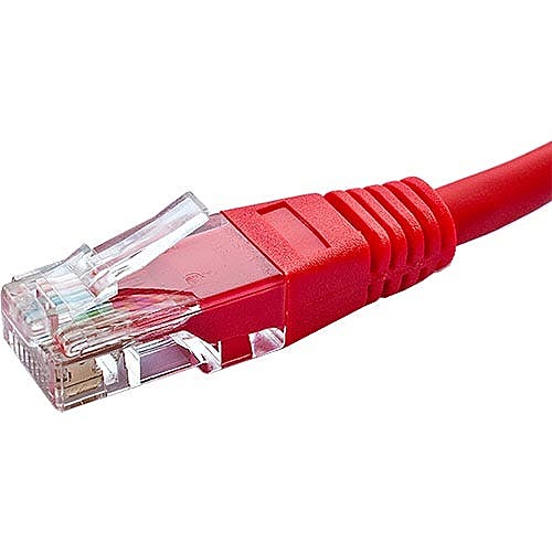 0.3m Cat5e Ethernet Cable Red U/UTP PVC 26AWG