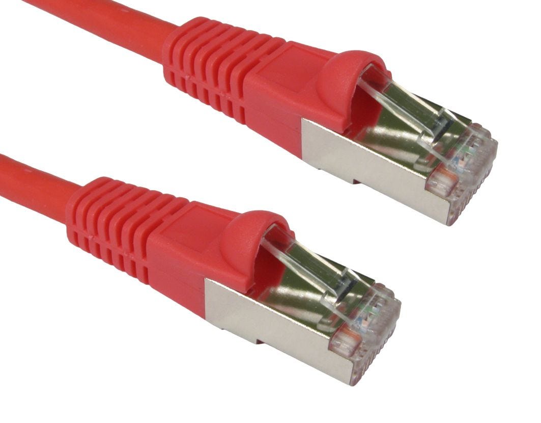 2m CAT6A Patch Cable Red 10GBase-T