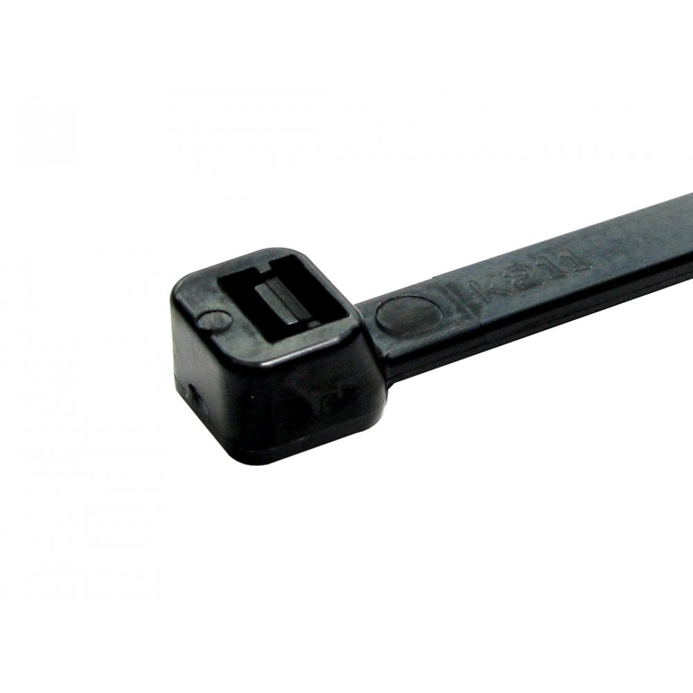 100mm x 2.5mm Black Cable Ties - 100 Pack