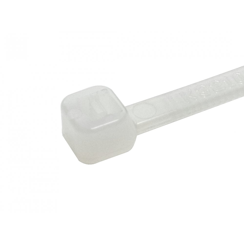 100mm x 2.5mm White Cable Ties - 100 Pack