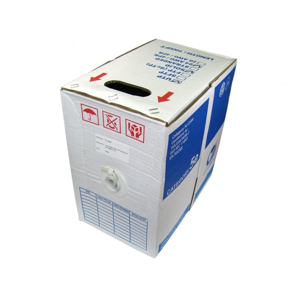 305m Box CAT5e UTP Network Cable Pure Copper