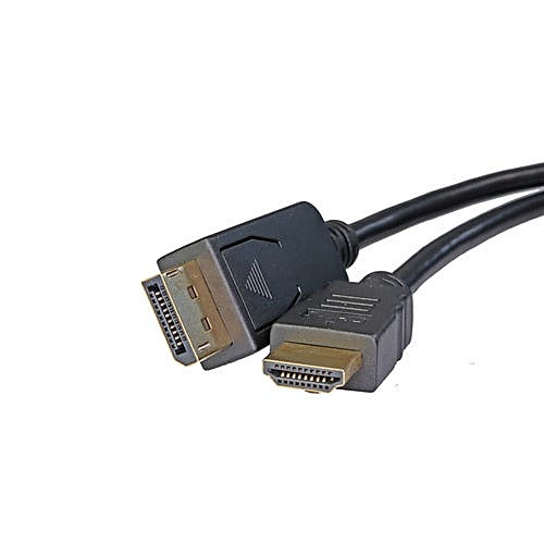 1m DisplayPort to HDMI Cable Black