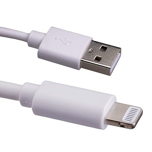 2m USB-A to Lightning Cable MFi White