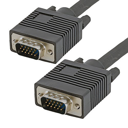 0.5m VGA Cable Male to Male Black