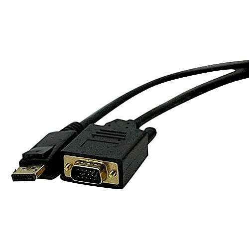 2m DisplayPort to VGA Cable Black