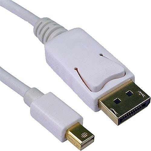 1m Mini DisplayPort to DisplayPort Cable 4K White