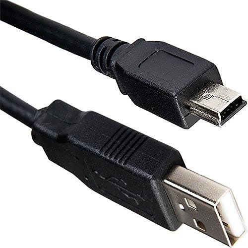 2m USB 2.0 A to Mini B Cable Black