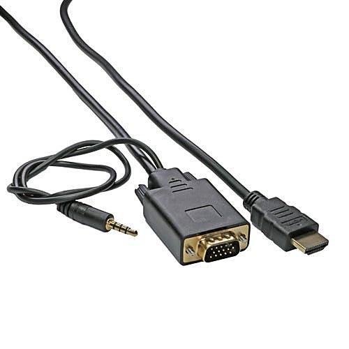 1.8m HDMI to VGA Converter Cable with 3.5mm Audio