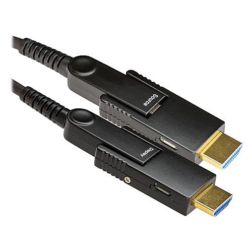 20m HDMI 2.0 Fibre Optic Cable 4K60, Detachable Plugs, LSZH