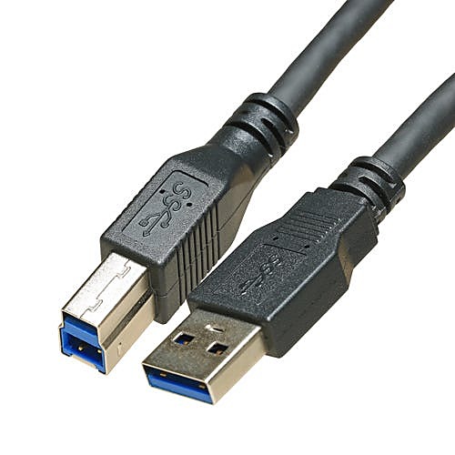 1m USB 3.0 A to B Cable Black