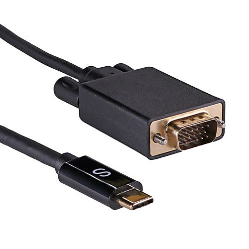 2m USB-C to VGA Cable 1080p