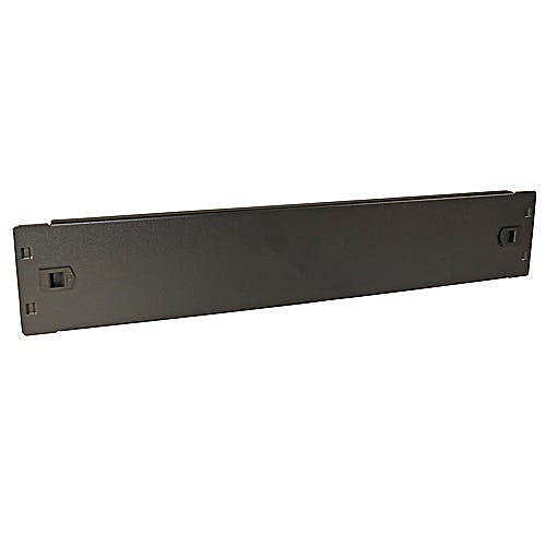 2U 19 Inch Blanking Panel, Tool-Less Black