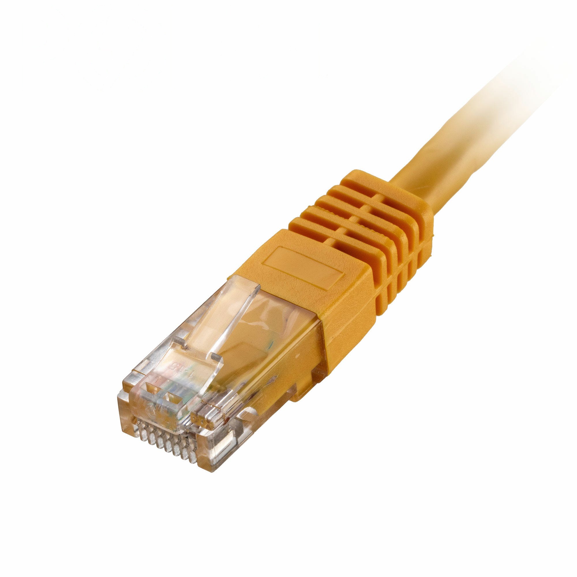 0.3m Yellow CAT6 RJ45 U/UTP 24AWG Network Patch Leads PoE++